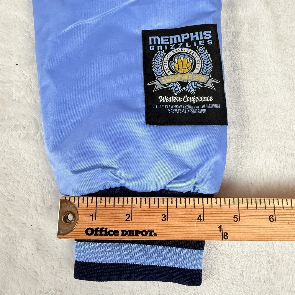 Memphis Grizzlies NBA Ultra Game Retro Varsity Jacket Men's Small Blue New $120